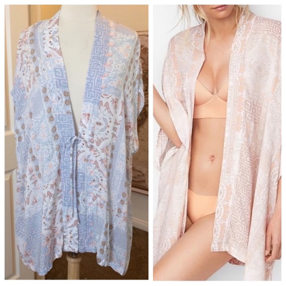 Victoria's Secret Cover Up Kimono in Baby Blue OS - Picture 2 of 6